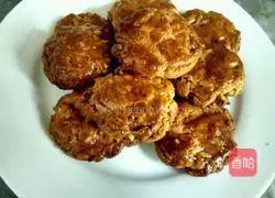 Illustration of how to make crispy walnut cake 14