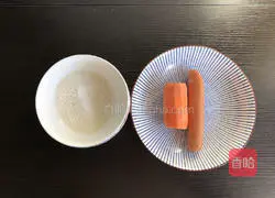 Illustration of how to make ham omelette 1