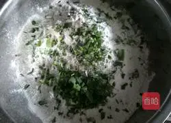 Illustration of how to make scallion pancakes 1