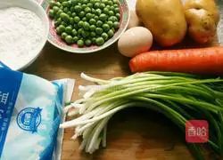 Illustration of how to make pastoral potato pancakes 1