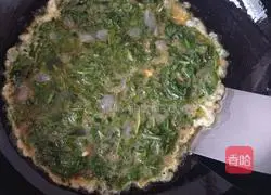 Illustration of how to make farm egg, shepherd's purse and shrimp cake 9