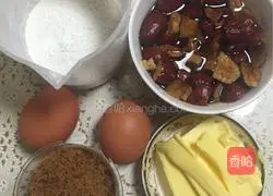 Illustration of how to make brown sugar jujube pound cake 1