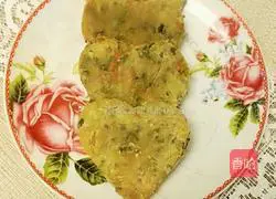 Crispy spinach Illustration of how to make cakes 13