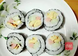 Homemade sushi Illustration of how to do it 9