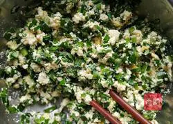 Illustration of how to make chive tofu cake 12