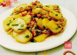 Illustration of how to make egg fried rice cake 13