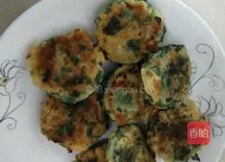 Illustration of how to make pan-fried spinach cake 8