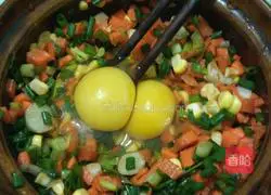 Corn Carrot Egg Pancake Recipe Illustration 4