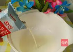 Milk eggs Illustration of how to make pancakes 2