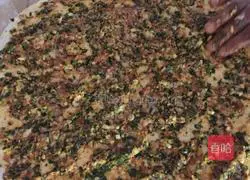 Bacon with green onions Layer cake recipe 4