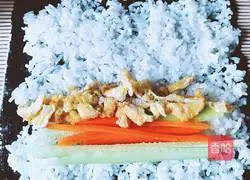 Illustration of how to make sushi 2