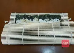 Illustration of how to make sushi 10