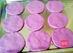 Illustration of how to make pan purple potato cake 7