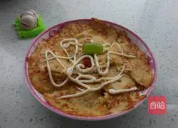 Illustration of how to make cabbage and egg patties 10