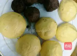 Pumpkin bean paste and sesame cake recipe 4