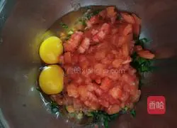 Illustration of how to make tomato egg pancake 3