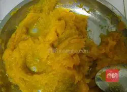Pumpkin glutinous rice cake recipe 2