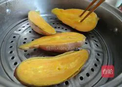 Illustration of how to make sweet potato cake 3