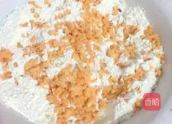 Illustration of how to make sweet potato pancakes 1