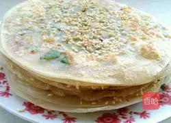 Illustration of how to make five-flavored mille crepe cake 10