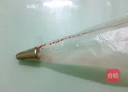 Illustration of how to make two-color protein sugar 12