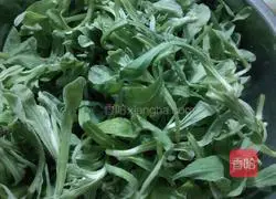 Illustration of how to make mugwort pancakes 1