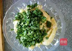 Chinese cabbage and leek pie Practice illustration 4