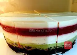 Fashion Mom teaches you how to make rainbow jelly cheese cake illustration 4