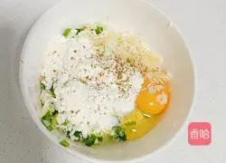 Enoki Mushroom Egg Pancake Recipe Illustration 2