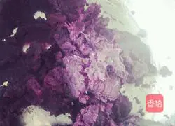 Illustration of how to make lazy purple potato cake 2