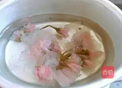 Sakura mirror cheesecake Illustration of practice 11