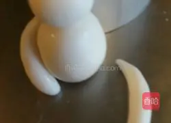 Illustration of how to make fondant kneading (Dabai) 5