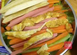 Colorful sushi recipe illustration 1