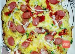 Illustration of how to make ham and egg pancakes 8