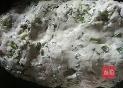 Illustration of how to make chive cake 2