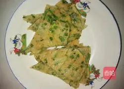 Illustration of how to make meat floss and chive pancake 9
