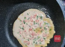 Illustration of how to make tomato egg pancake 7