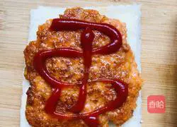 Illustration of how to make shrimp cake sandwich that baby loves to eat 6