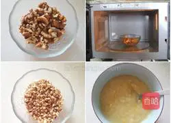 Illustration of how to make banana walnut scones 1 