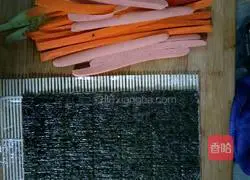 Illustration of how to make sushi 1