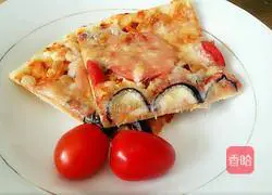 Thin-bottom ham pizza recipe 16