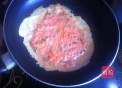 Illustration of how to make carrot and egg pancakes 6