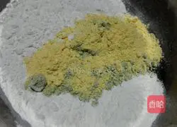 Illustration of how to make multigrain pancakes and fruits 1