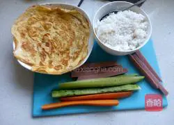 Illustration of how to make sushi rolls 4