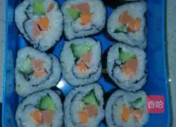 Illustration of how to make sushi 8