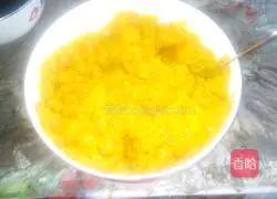 Illustration of how to make steamed pumpkin cake 1