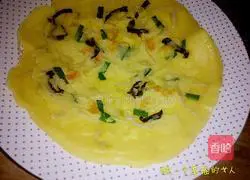 Illustration of how to make mung bean sprout pancakes 7