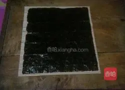 Illustration of how to make sushi 1