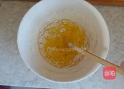 Illustration of how to make green onion egg pancake 1