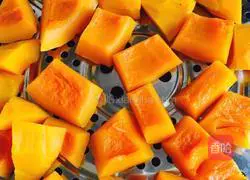 Pumpkin glutinous rice cake recipe 2